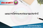 แผนการใช้จ่ายงบประมาณประจำปี