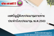 เทศบัญญัติงบประมาณรายจ่าย ประจำปีงบประมาณ พ.ศ.2563